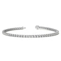 3.50 CTW Lab Grown Diamond Tennis Bracelet  in 14kt White/Yellow Gold (G/VS) AGI Certified